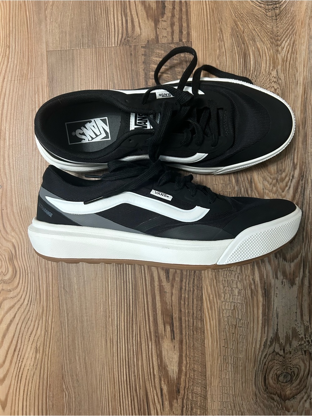 Vans Black and White Ultra Range Sneakers